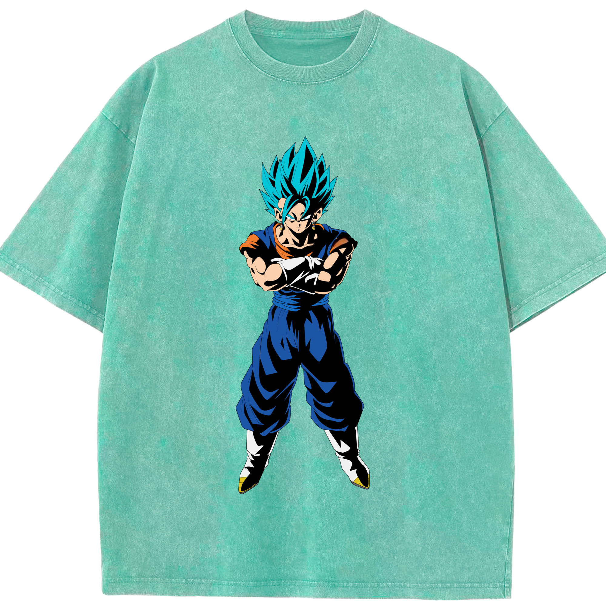 （画像用） ドラゴンボール ベジット DRAGON BALL Vegetto 綿100% ヴィンテージ風 半袖Tシャツ（フロントプリント）